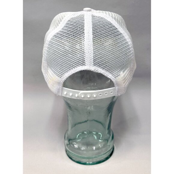 Vintage 80s BREN TEN Pistol Firearm Mesh Foam Trucker Hat Snapback - White Japan - Picture 4 of 9
